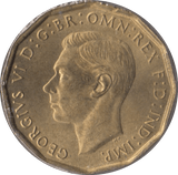 1944 BRASS THREEPENCE ( BU ) - Threepence - Cambridgeshire Coins