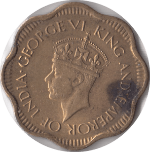1944 CEYLON 10 CENTS - WORLD COINS - Cambridgeshire Coins