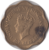 1944 CEYLON 10 CENTS - WORLD COINS - Cambridgeshire Coins