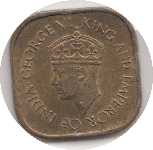 1944 CEYLON 5 CENTS - WORLD COINS - Cambridgeshire Coins