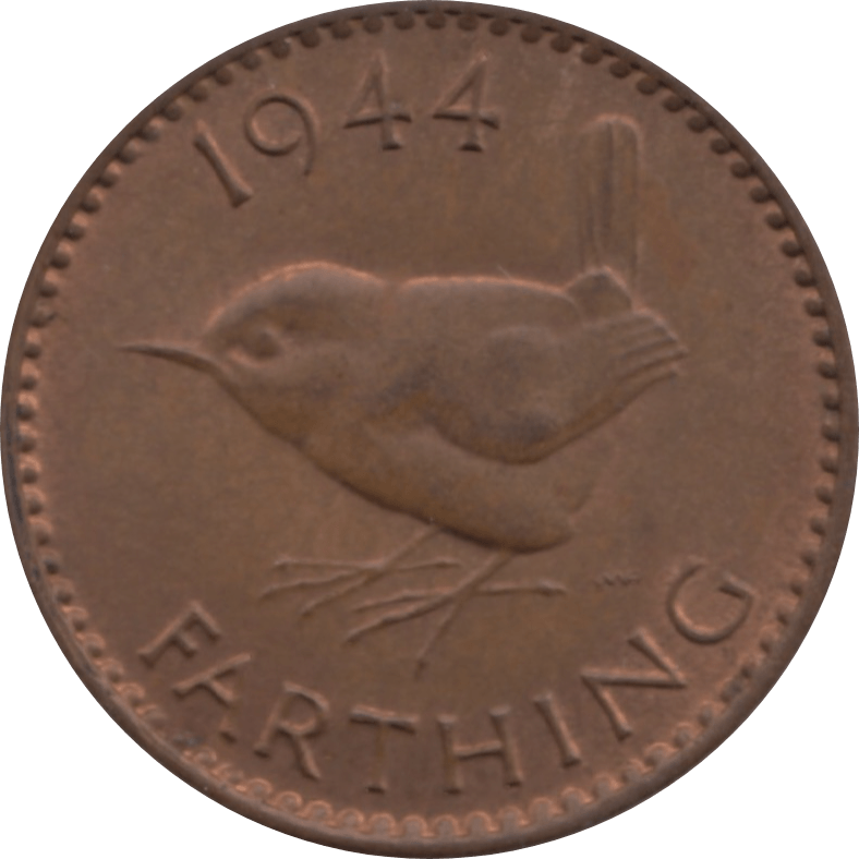 1944 FARTHING 2 ( UNC ) 14 - Farthing - Cambridgeshire Coins