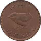 1944 FARTHING 2 ( UNC ) 14 - Farthing - Cambridgeshire Coins