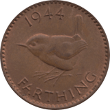 1944 FARTHING 2 ( UNC ) 14 - Farthing - Cambridgeshire Coins
