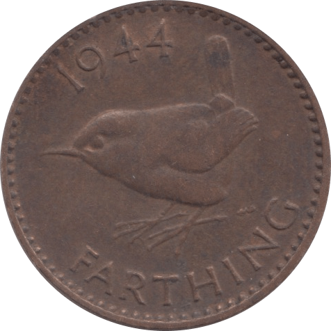 1944 FARTHING ( EF ) - Farthing - Cambridgeshire Coins