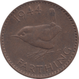 1944 FARTHING ( EF ) - Farthing - Cambridgeshire Coins