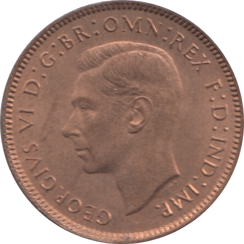1944 FARTHING ( UNC ) 1 - Farthing - Cambridgeshire Coins