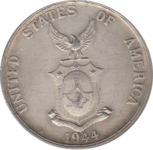1944 FIFTY FIVE CENTAVOS USA - WORLD COINS - Cambridgeshire Coins