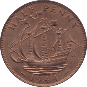 1944 HALFPENNY ( AUNC ) - HALFPENNY - Cambridgeshire Coins