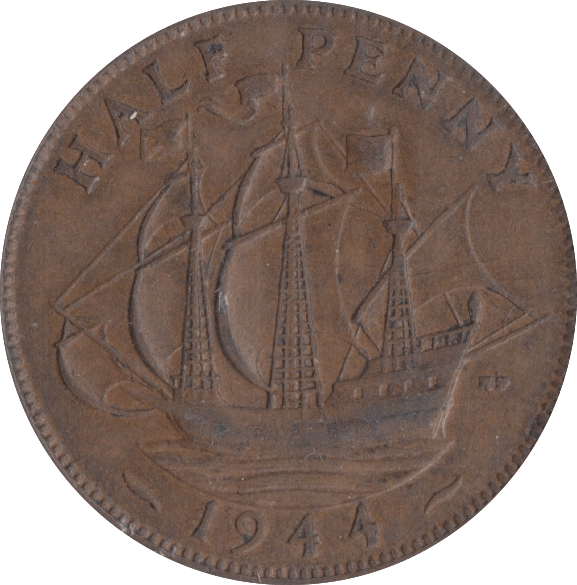 1944 HALFPENNY ( EF ) - HALFPENNY - Cambridgeshire Coins