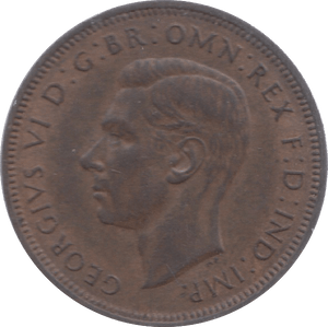 1944 HALFPENNY ( UNC ) 18 - Halfpenny - Cambridgeshire Coins