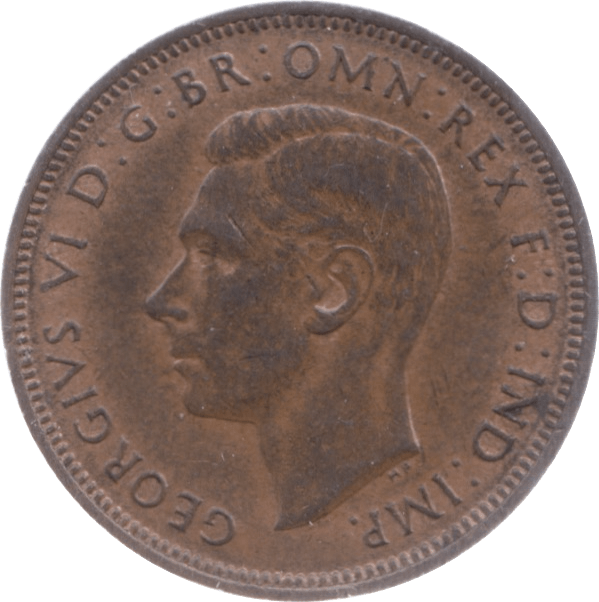 1944 HALFPENNY ( UNC ) 5 - Halfpenny - Cambridgeshire Coins