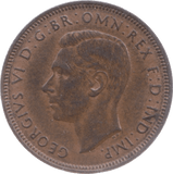 1944 HALFPENNY ( UNC ) 5 - Halfpenny - Cambridgeshire Coins