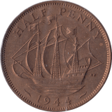 1944 HALFPENNY ( UNC ) - Halfpenny - Cambridgeshire Coins