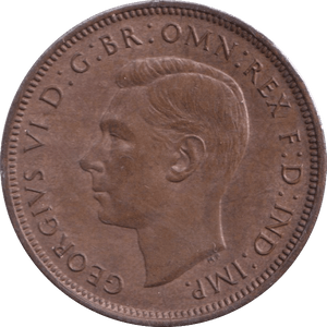 1944 HALFPENNY ( UNC ) - Halfpenny - Cambridgeshire Coins