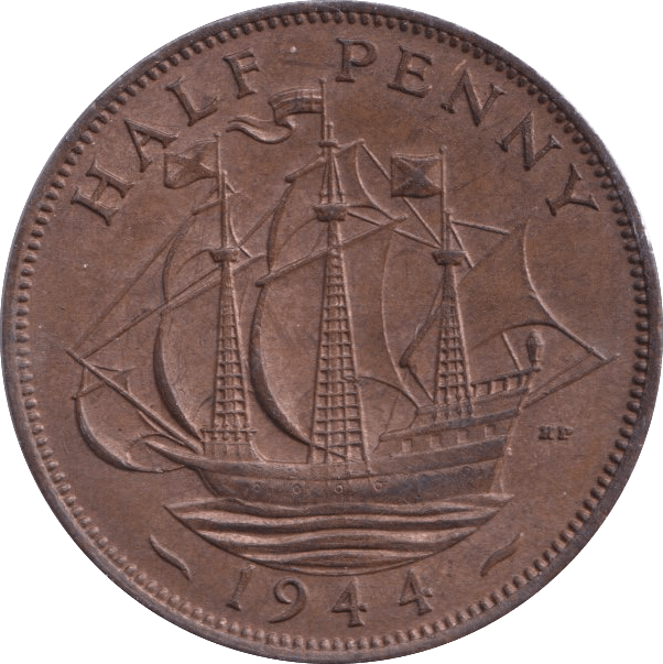 1944 HALFPENNY ( UNC ) - Halfpenny - Cambridgeshire Coins