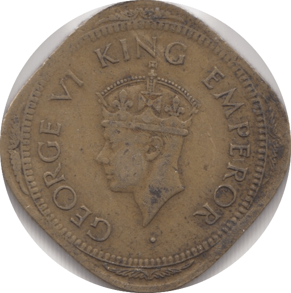 1944 INDIA TWO ANNA - WORLD COINS - Cambridgeshire Coins