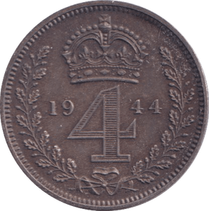 1944 MAUNDY FOURPENCE ( UNC ) - MAUNDY FOURPENCE - Cambridgeshire Coins