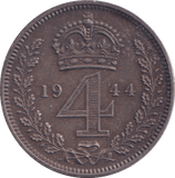 1944 MAUNDY FOURPENCE ( UNC ) - MAUNDY FOURPENCE - Cambridgeshire Coins
