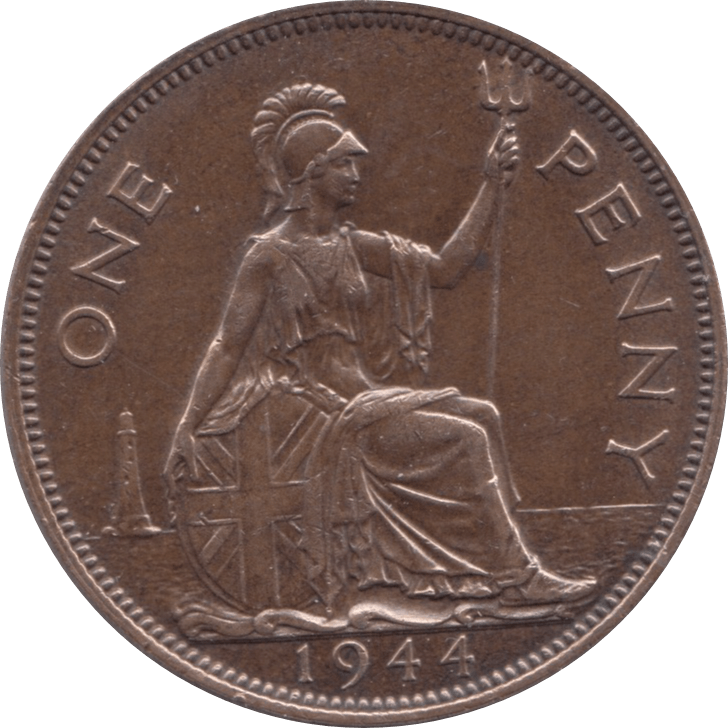 1944 PENNY ( EF ) 1 - Penny - Cambridgeshire Coins