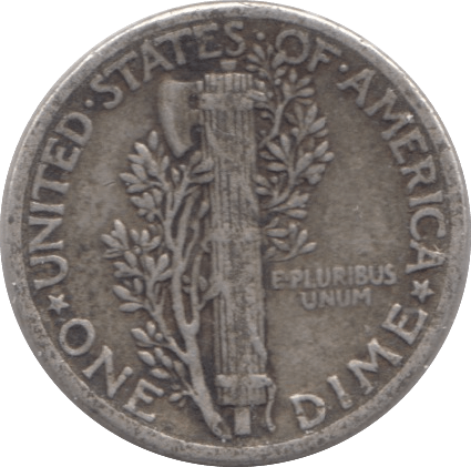 1944 SILVER 1 DIME USA ref. A - SILVER WORLD COINS - Cambridgeshire Coins