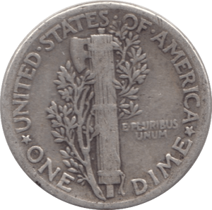 1944 SILVER 1 DIME USA - SILVER WORLD COINS - Cambridgeshire Coins