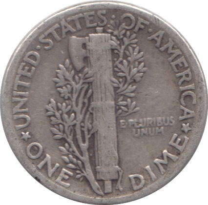 1944 SILVER 1 DIME USA - SILVER WORLD COINS - Cambridgeshire Coins