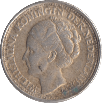 1944 SILVER 10 CENTS NETHERLANDS - SILVER WORLD COINS - Cambridgeshire Coins