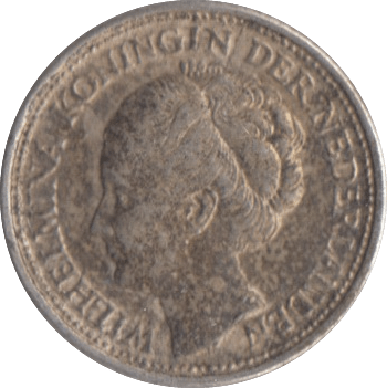 1944 SILVER 10 CENTS NETHERLANDS - SILVER WORLD COINS - Cambridgeshire Coins
