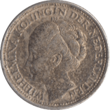 1944 SILVER 10 CENTS NETHERLANDS - SILVER WORLD COINS - Cambridgeshire Coins