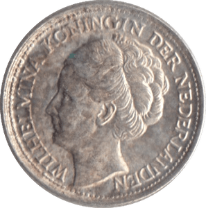 1944 SILVER 10 CENTS NETHERLANDS - SILVER WORLD COINS - Cambridgeshire Coins