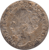 1944 SILVER 10 CENTS NETHERLANDS - WORLD SILVER COINS - Cambridgeshire Coins