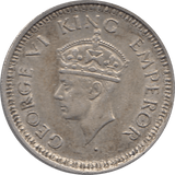 1944 SILVER 1/4 RUPEE IMPERIAL INDIA REF H102 - SILVER WORLD COINS - Cambridgeshire Coins