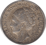 1944 SILVER 25 CENTS NETHERLANDS - SILVER WORLD COINS - Cambridgeshire Coins