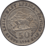 1944 SILVER 50 CENTS EAST AFRICA - SILVER WORLD COINS - Cambridgeshire Coins