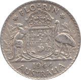 1944 SILVER FLORIN AUSTRALIA - SILVER WORLD COINS - Cambridgeshire Coins