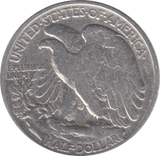 1944 SILVER HALF DOLLAR USA - SILVER WORLD COINS - Cambridgeshire Coins