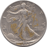 1944 SILVER HALF DOLLAR U.S.A - SILVER WORLD COINS - Cambridgeshire Coins