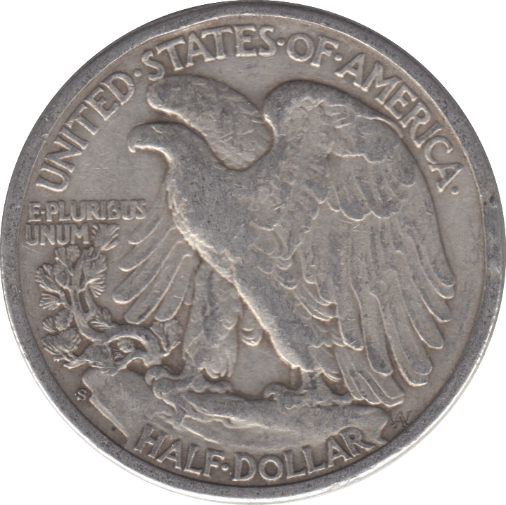 1944 SILVER HALF DOLLAR USA - SILVER WORLD COINS - Cambridgeshire Coins