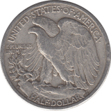 1944 SILVER HALF DOLLAR USA - SILVER WORLD COINS - Cambridgeshire Coins