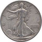 1944 SILVER HALF DOLLAR USA - SILVER WORLD COINS - Cambridgeshire Coins