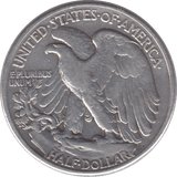 1944 SILVER HALF DOLLAR USA - SILVER WORLD COINS - Cambridgeshire Coins