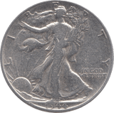 1944 SILVER HALF DOLLAR USA - SILVER WORLD COINS - Cambridgeshire Coins