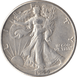 1944 SILVER HALF DOLLAR USA - SILVER WORLD COINS - Cambridgeshire Coins