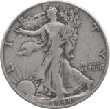 1944 SILVER HALF DOLLAR USA - WORLD SILVER COINS - Cambridgeshire Coins