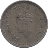 1944 SILVER HALF RUPEE INDIA - SILVER WORLD COINS - Cambridgeshire Coins