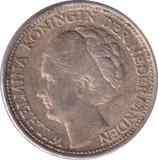 1944 SILVER NETHERLANDS 10 CENTS - SILVER WORLD COINS - Cambridgeshire Coins