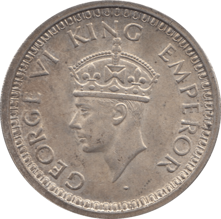 1944 SILVER ONE RUPEE INDIA 2 - WORLD COINS - Cambridgeshire Coins