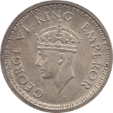 1944 SILVER ONE RUPEE INDIA 2 - WORLD COINS - Cambridgeshire Coins