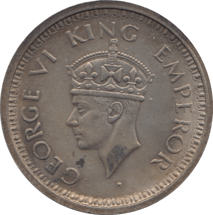 1944 SILVER ONE RUPEE INDIA 7 - WORLD COINS - Cambridgeshire Coins