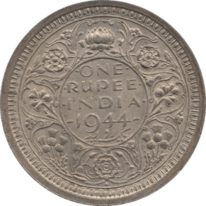 1944 SILVER ONE RUPEE INDIA 7 - WORLD COINS - Cambridgeshire Coins